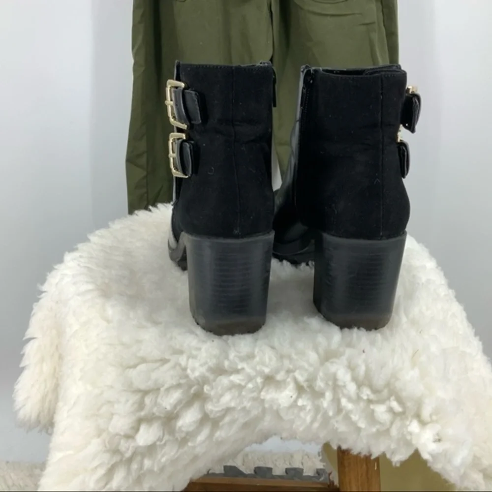 Zara Trafaluc Black ankle boot 8/38 - Picture 3 of 8